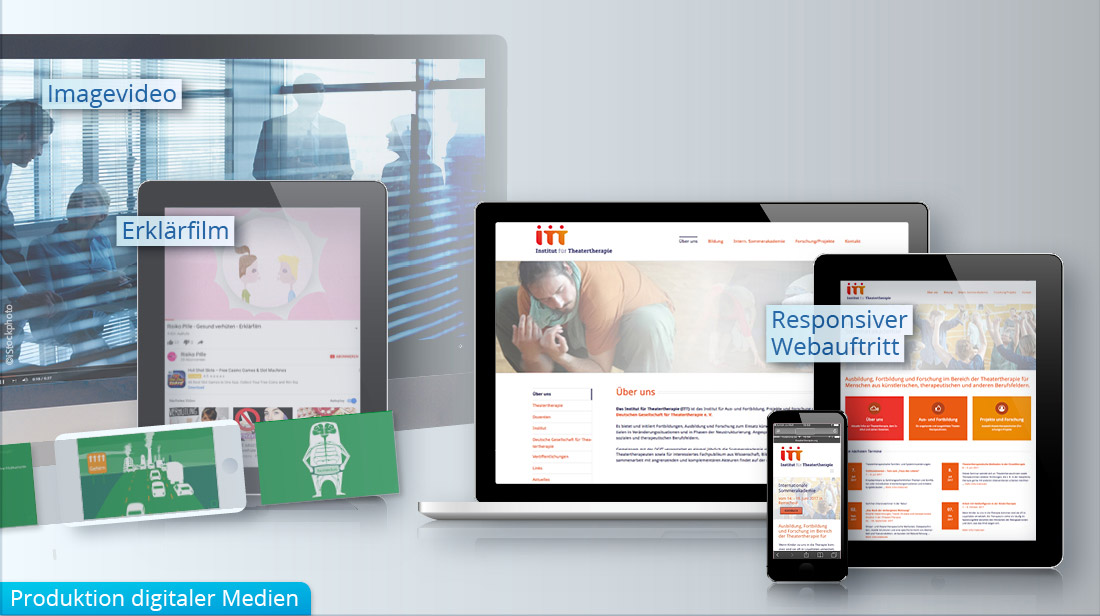 Produktion bzw. Erstellung von Webseiten und Erklärfilmen