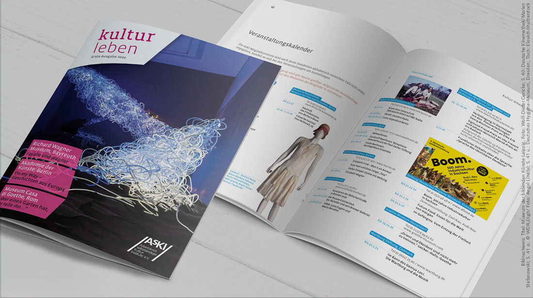 Magazin „kultur leben“ 2020/1 mit Cover und Veranstaltungen