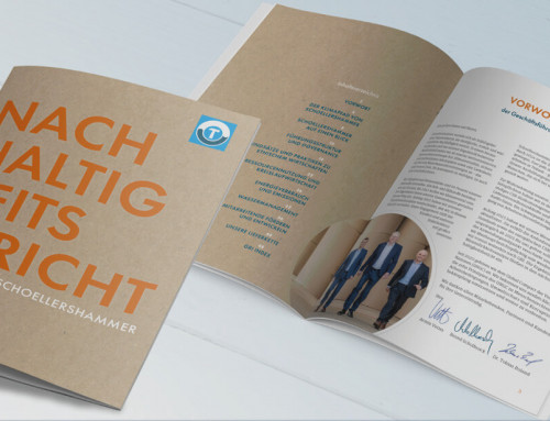 Design für Nachhaltigkeitsbericht